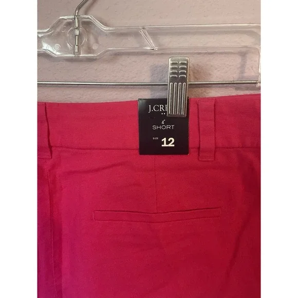 J. Crew Hot Pink Scalloped Shorts Size 12 New with Tags Barbiecore - Picture 3 of 3